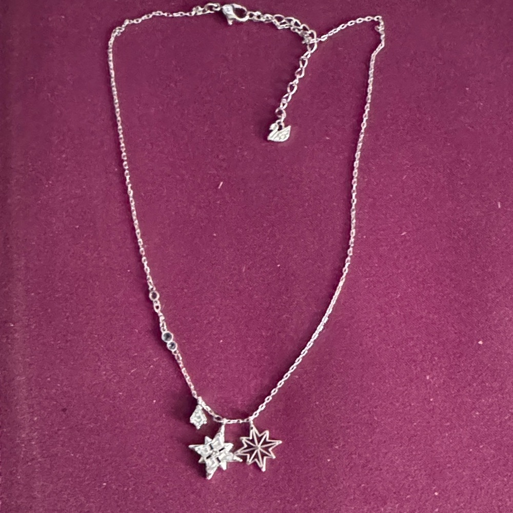 Swarovski Silver Star Pendant Necklace